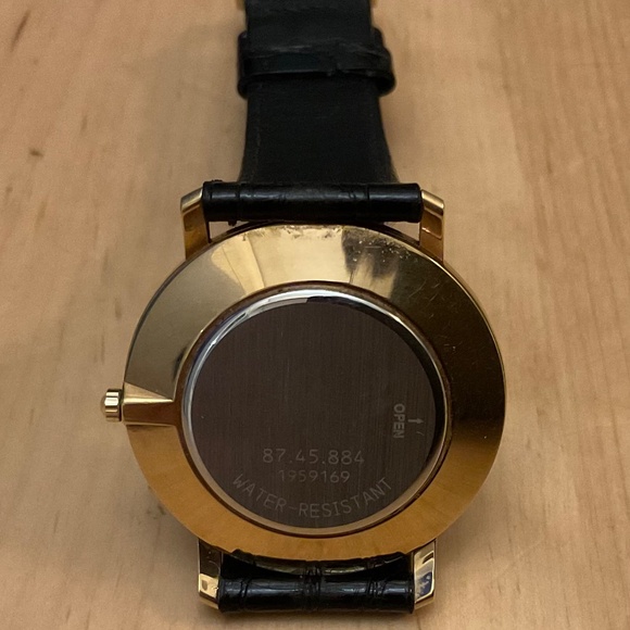 Authentic Vintage Movado Museum Dial Original Black Leather Works New Battery main image 12